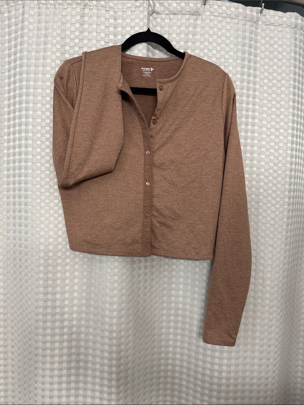 Old Navy Active Cropped Button-Front Cardigan Sweater MEDIUM TALL
